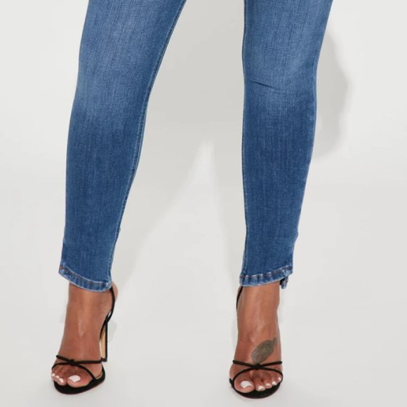 Deluxe Super Stretch High Rise Skinny Jean - Medium Wash - FASHION NOVA - Picture 10 of 11